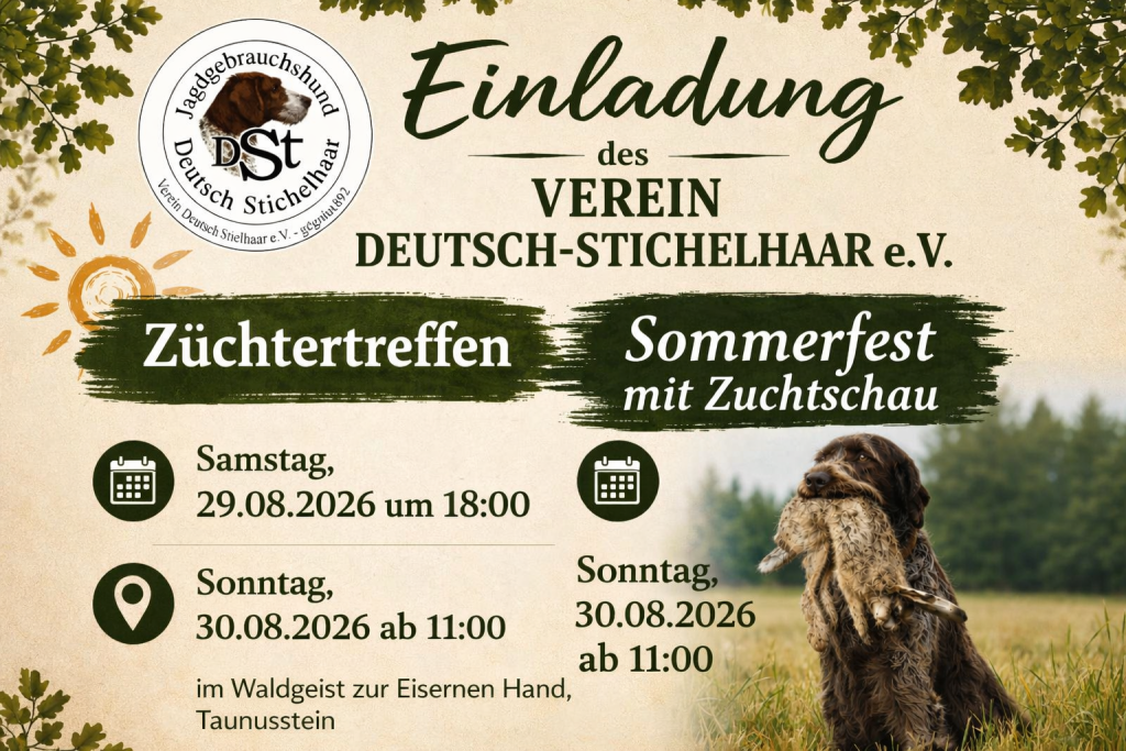 Züchtertreffen & Sommerfest mit Zuchtschau - Tanusstein 29./30.08.2026